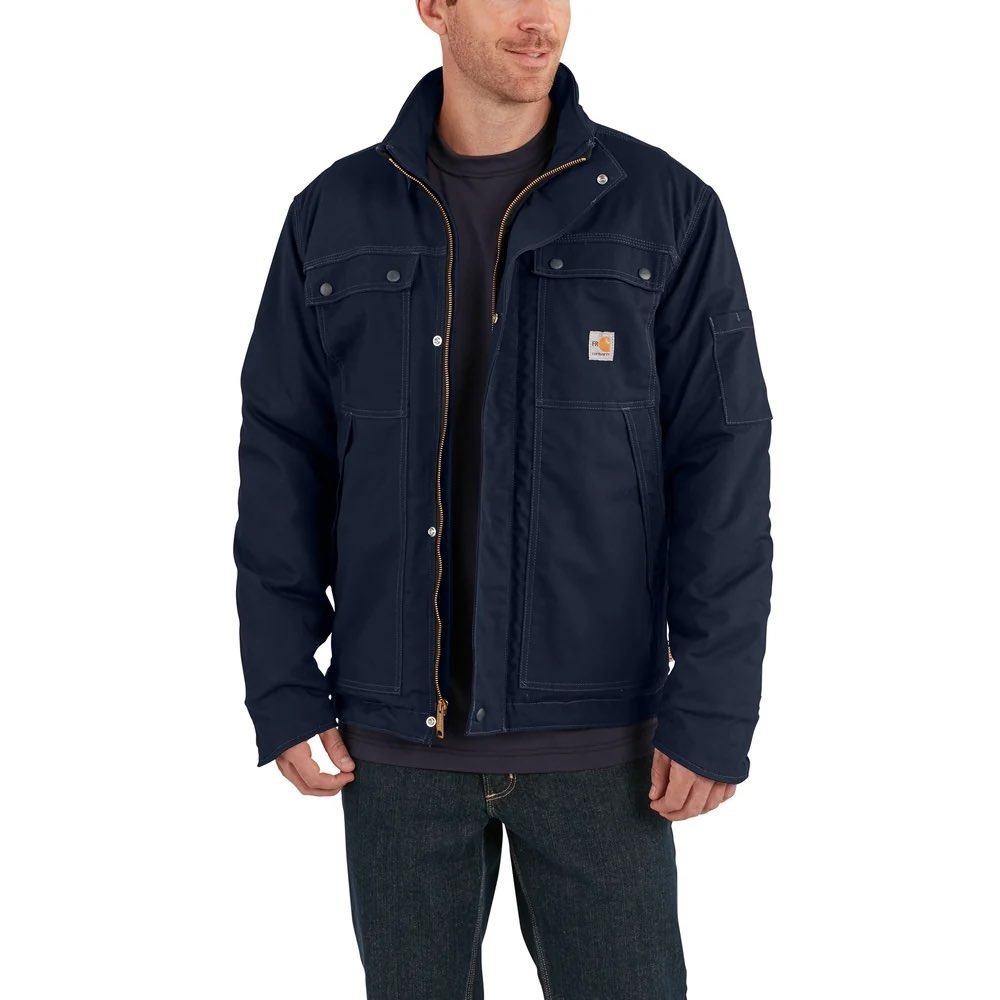 Carhartt FR Full Swing Quick Duck Insulated Coat Navy Size XL Tall NWT